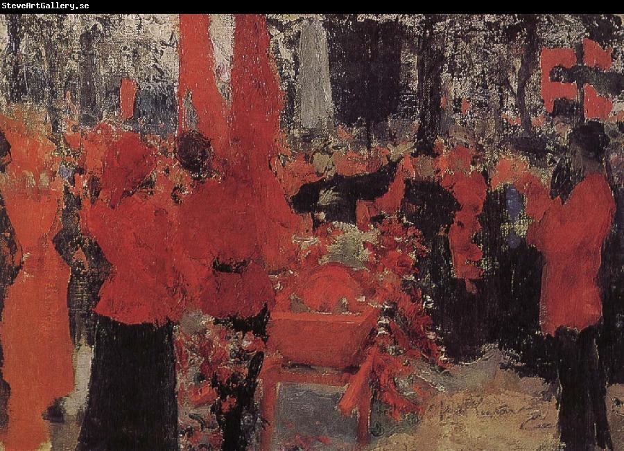 Ilia Efimovich Repin Red's funeral